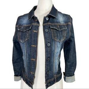 Makers of True Originals Jean Jacket Distressed